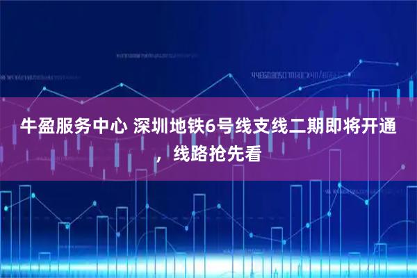 牛盈服务中心 深圳地铁6号线支线二期即将开通，线路抢先看