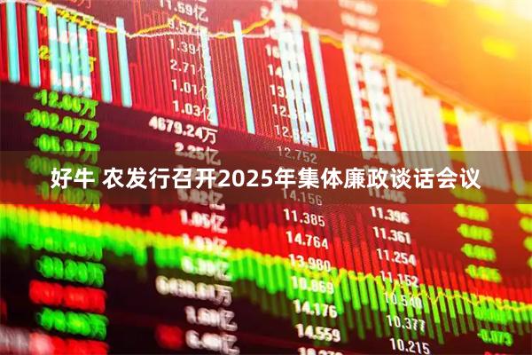 好牛 农发行召开2025年集体廉政谈话会议